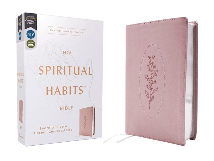 NIV Spiritual Habits Bible (Comfort Print) (RL)-Pink Leathersoft