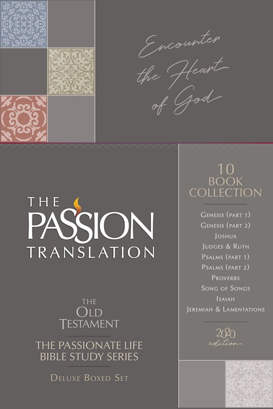 The Passion Translation: The Old Testament Boxed Set Of 10 (The Passionate Life Bible Study Series)