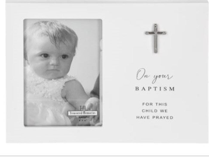 Photo Frame-On Your Baptism: For This Child We Have Prayed (Holds 4" x 6")