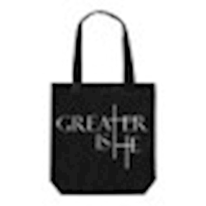 Canvas Tote-Greater Is He (14" x 16")