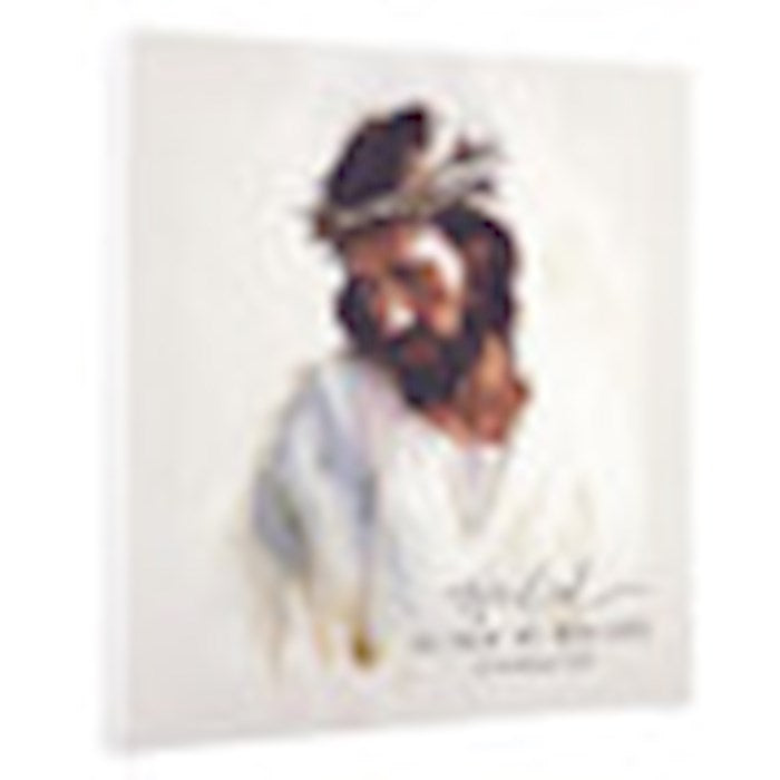 Canvas Print-He Died So That We May Live (11" x11")