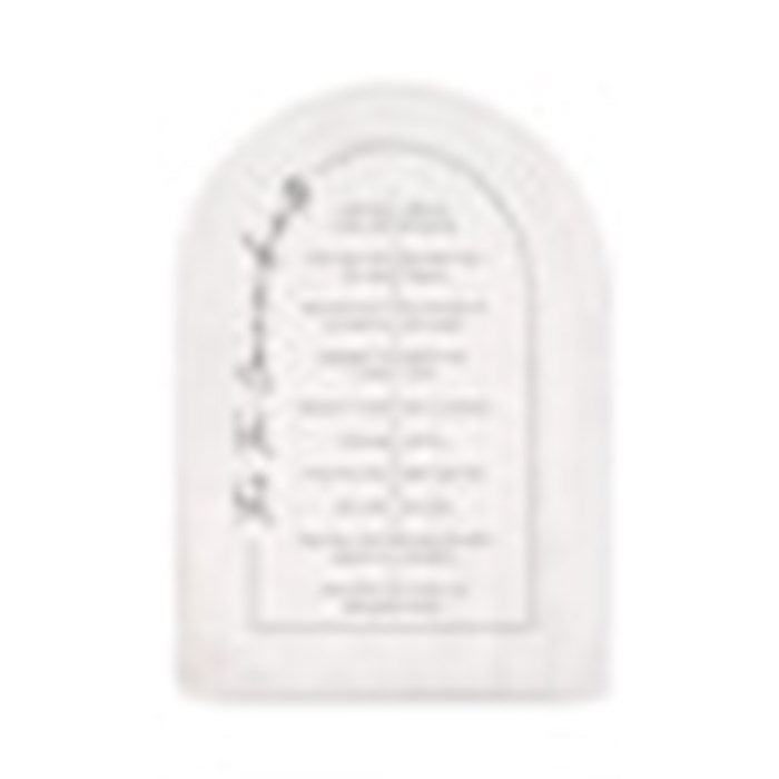 Tabletop Decor-The Ten Commandments (Arched Shape) (5" x 7")