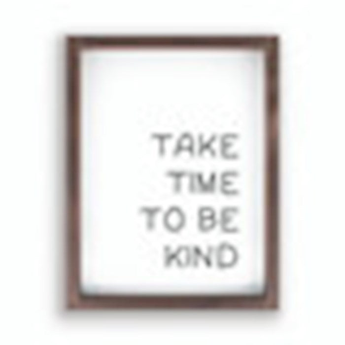 Framed Art-Take Time To Be Kind (Heritage Collection) (12.75" X16.75")
