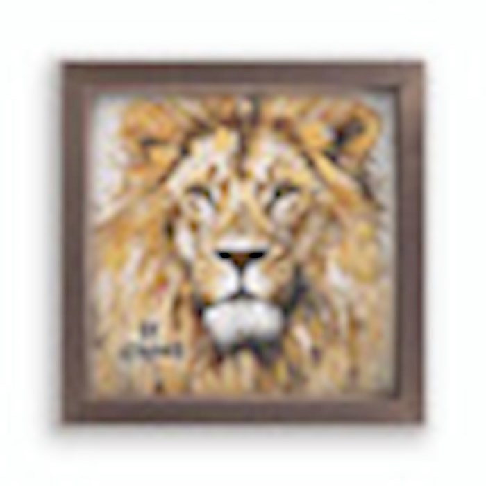 Framed Art-Be Strong-Linen Art (11" x 11")