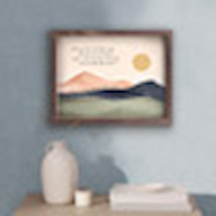 Framed Art-Open The Eyes Of My Heart Lord (16.75" x 12.75")