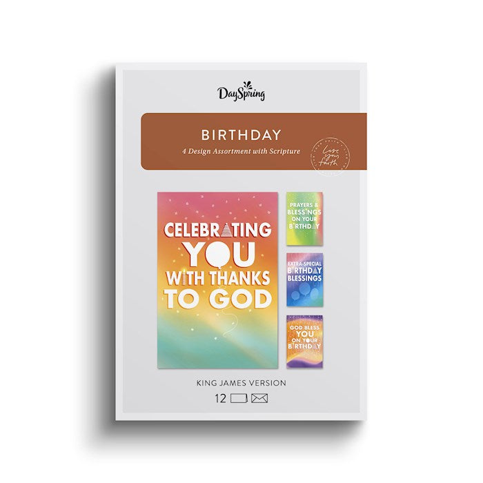 Boxed Card-Birthday: Celebrating You (KJV) (Box Of 12) (