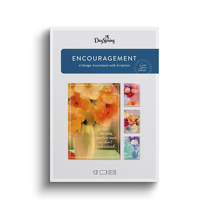 Boxed Card-Encouragement: Watercolor Floral (KJV) (Box Of 12) (