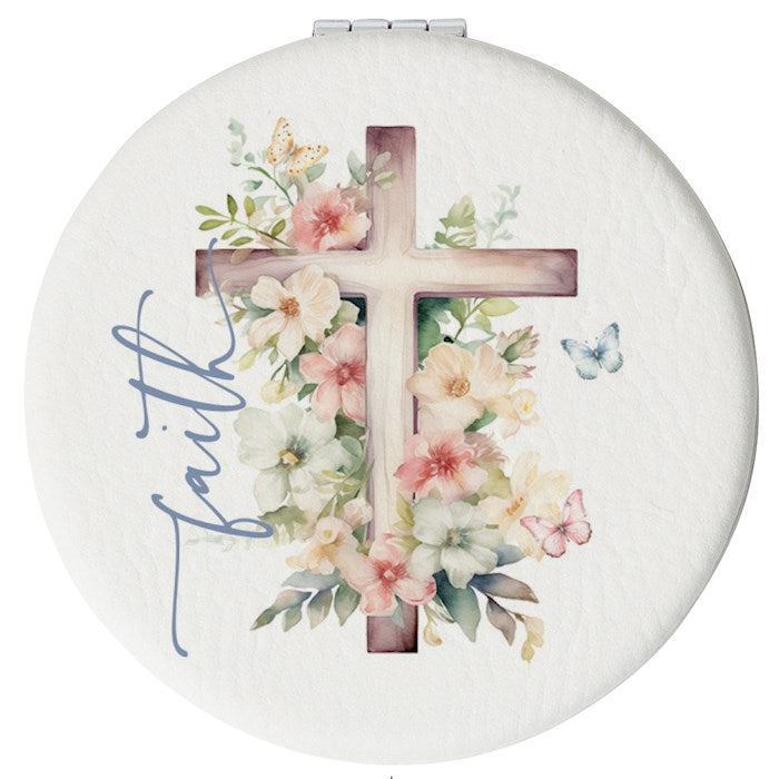 Compact Mirror-Round-Faith