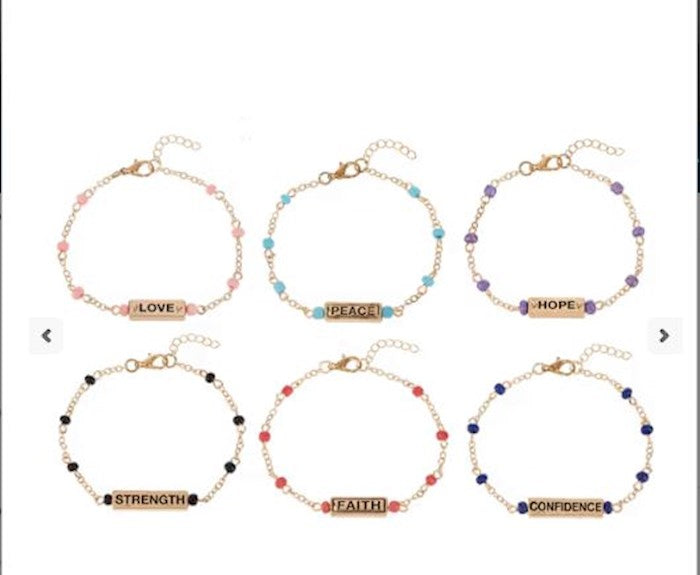 Bracelet-Daily Reminders Assortment Pack (7") (12 Pieces)