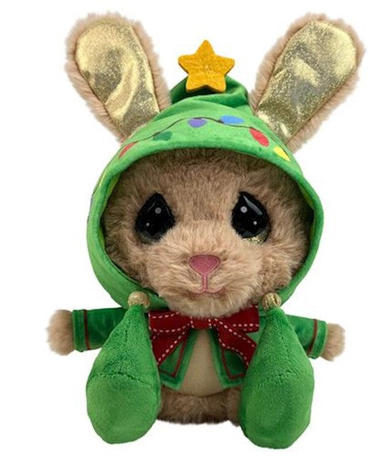 Plush-Cutie Pet-tudies-Hopper Bunny Holiday Plush-7"