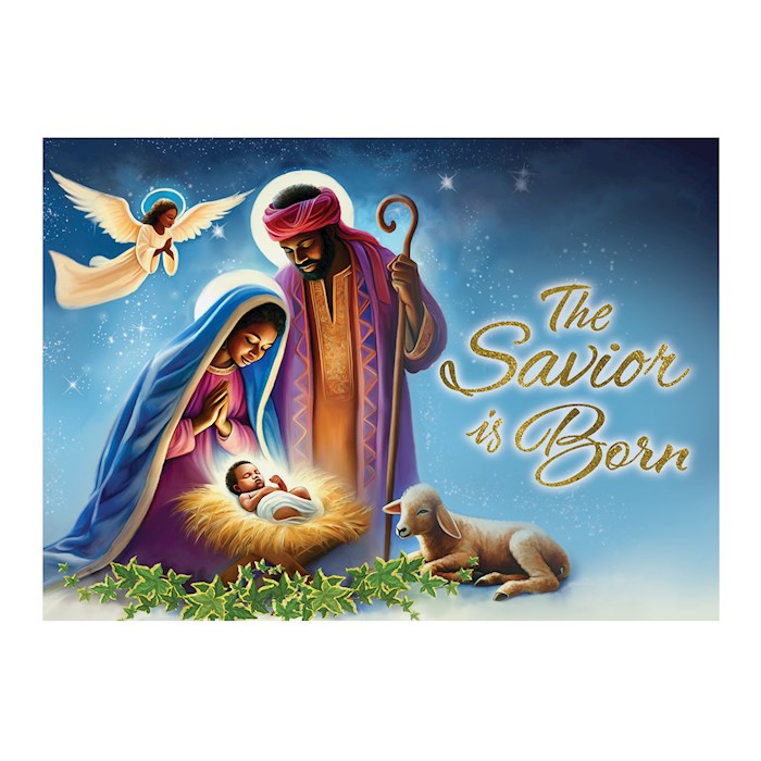 Boxed Card-The Savior Is Born W/Foil-Lined Envelopes (Box Of 15)