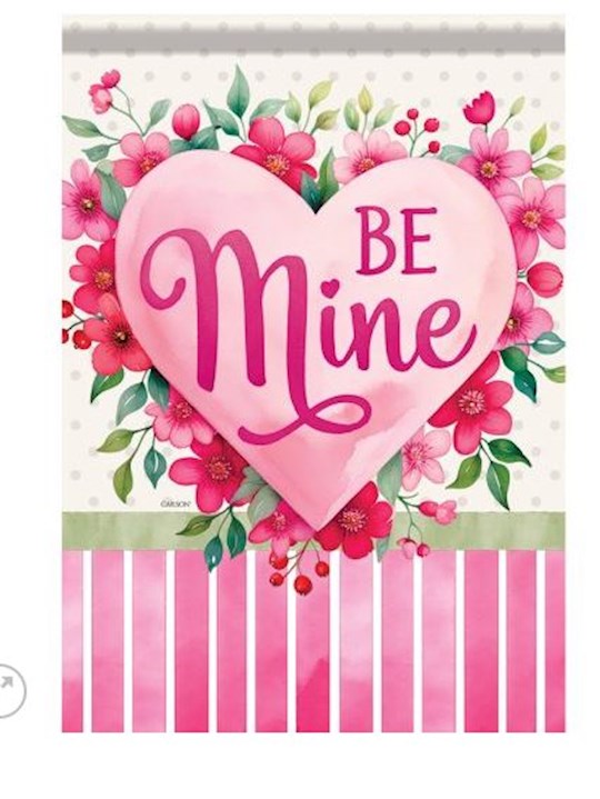 Flag-Garden-Dura Soft-Floral Heart (12.5" x 18")