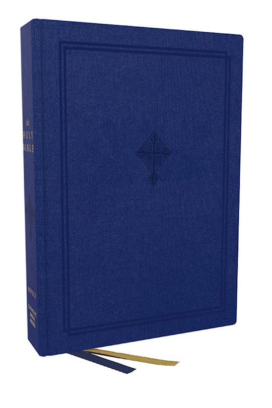 RSV2CE Catholic Journal Edition Bible (Comfort Print)-Blue Cloth Over Board