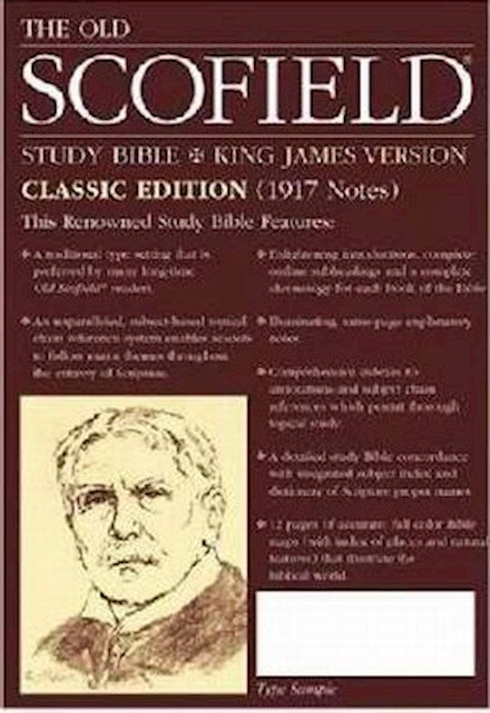 KJV Old Scofield Study Bible-Classic Editon-Black Bonded Leather Indexed
