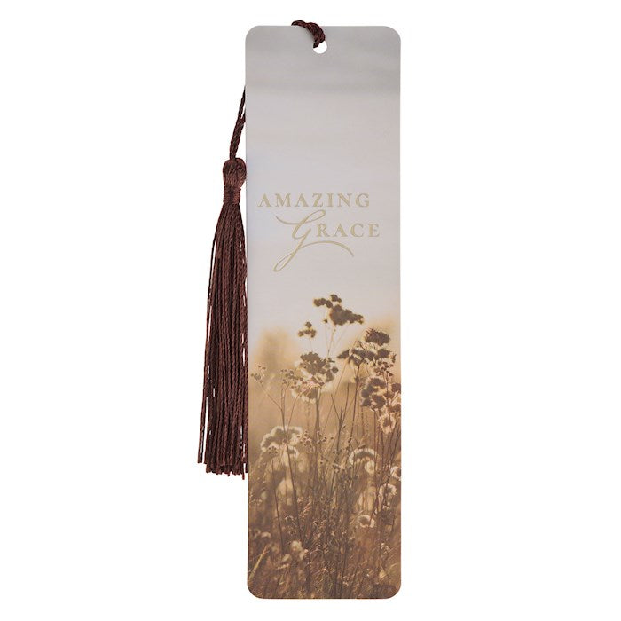 Bookmark-Amazing Grace (Isaiah 53:5) w/Tassel (Pack Of 6)