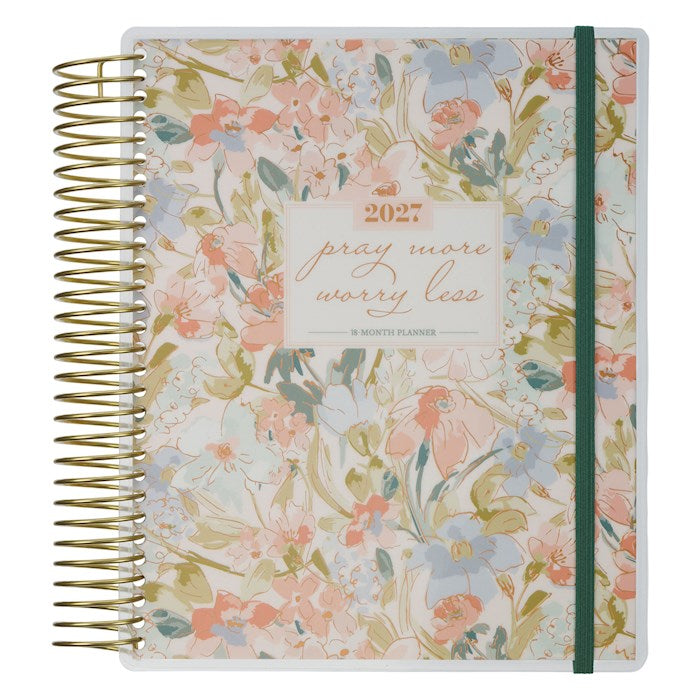 Planner-2027-Pray More Worry Less Wire 18-Month Planner