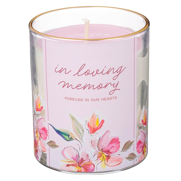 Candle-In Loving Memory/Vetiver & Moss Scent In Glass Jar