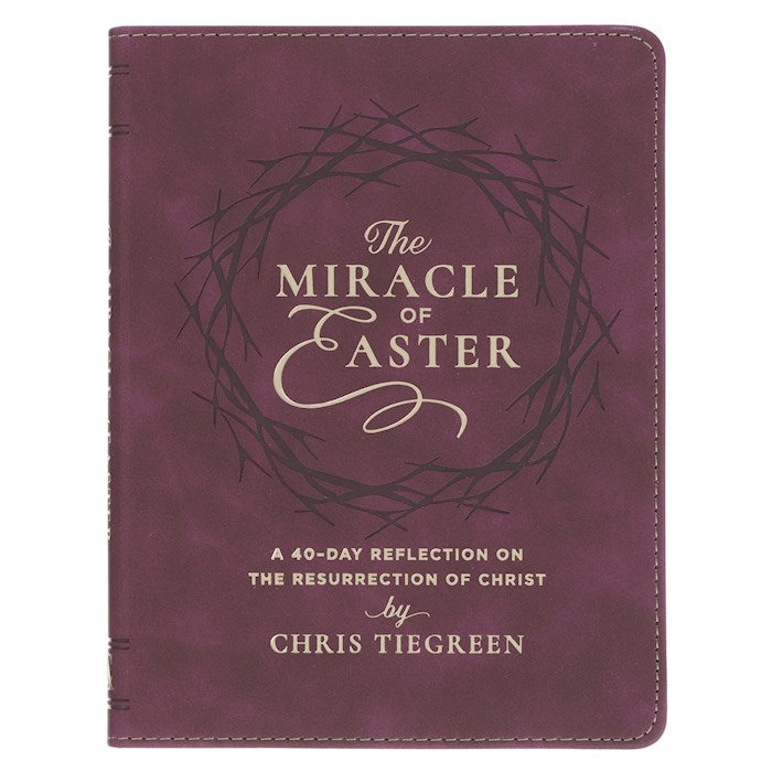 The Miracle Of Easter-Maroon Faux Leather