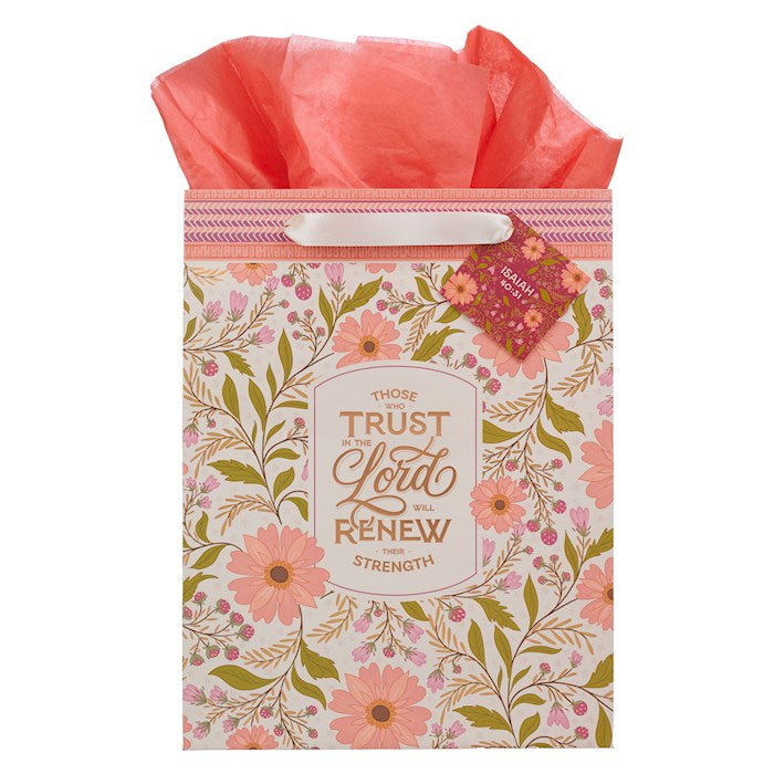 Gift Bag LG Portrait Those Who Trust In The Lord Isa. 40:31