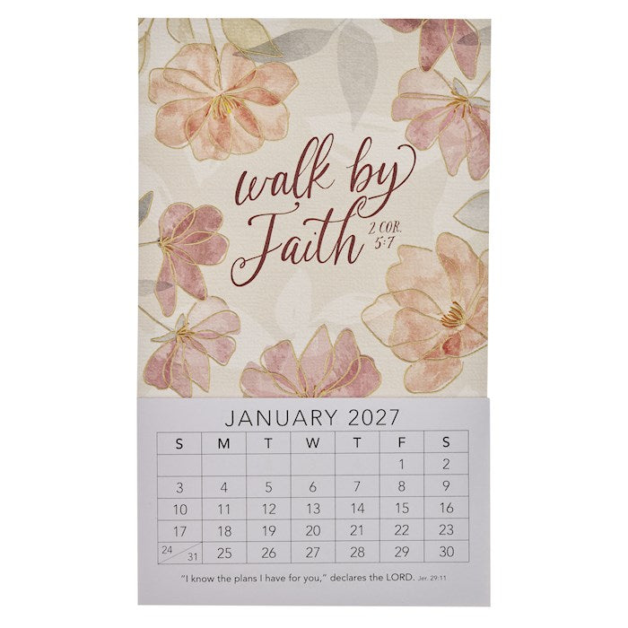 Calendar-2027-Walk By Faith Magnetic Calendar (2 Corinthians 5:7)-Mini