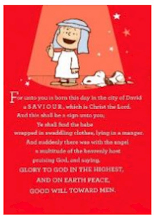 Boxed Card-Christmas-Peanuts For Unto You (Box Of 16)