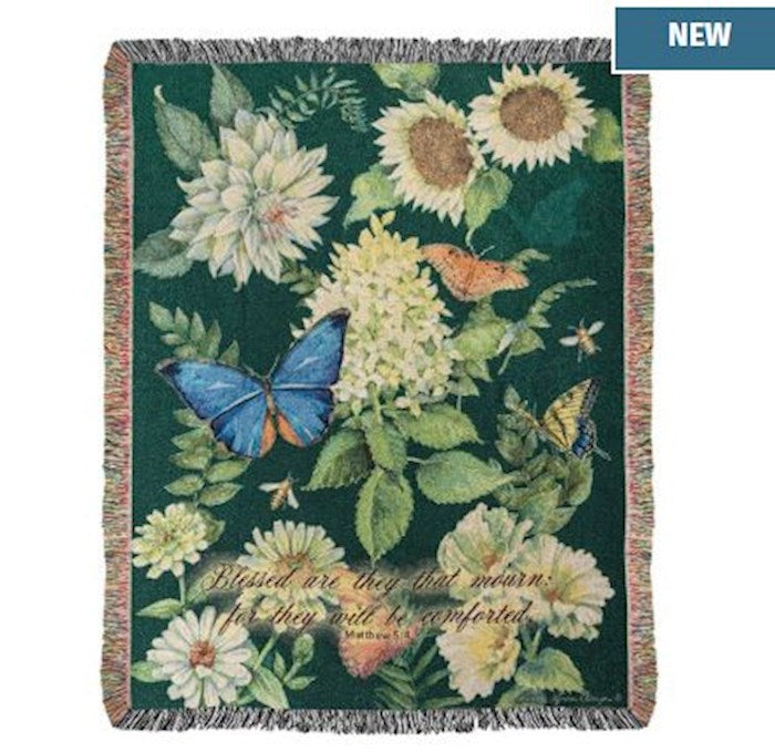 Throw-Blessed are those who Mourn-Bereavement-Tapestry (50" x 60")