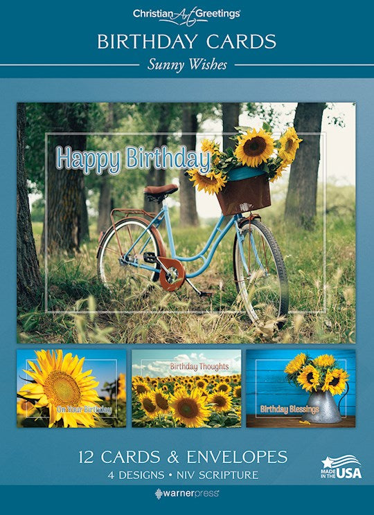 Boxed Card-Birthday-Sunny Wishes (NIV) (Box Of 12)