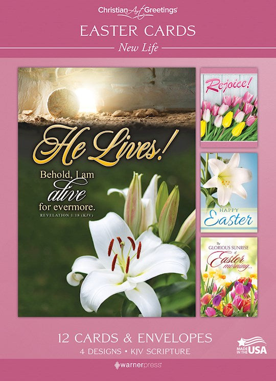 Boxed Card-Easter-New Life (KJV) (Box Of 12)