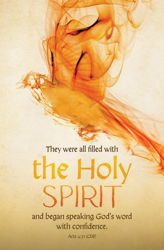 Bulletin-Pentecost-They Were All Filled with the Holy Spirit Acts 4:31 CEB (Pack of 100)