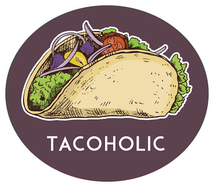 Sticker-Tacoholic (Pack Of 10) (*EXCLUSIVE)