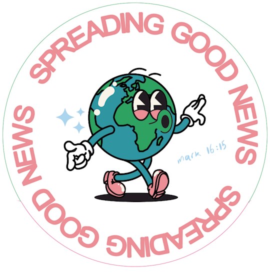 Sticker-Good News World (Pack Of 10) (*EXCLUSIVE)