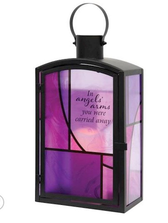 Lantern w/Flameless LED Candle & Timer-Angels&