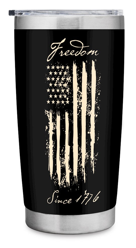 Tumbler-Freedom Since 1776-Stainless Steel w/Slider Lid (20 oz)