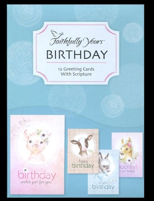 Boxed Card-Birthday- Cute Critters (Box Of 12)