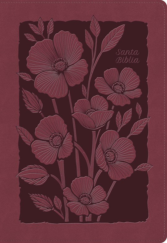 RVR 1960 Biblia para regalos y premios (Gift & Award Bible)-Ruby Floral LeatherTouch