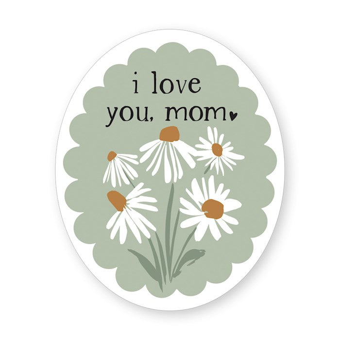Sticker-I Love Daisies Stamp Per (2.5" X 3.5")