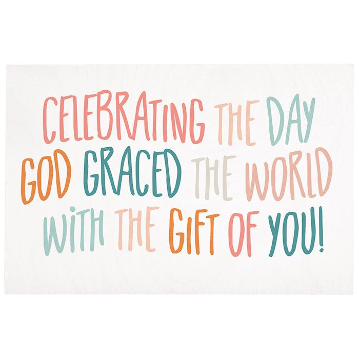Wooden Postcard-Celebrating The Day (4" X 6")