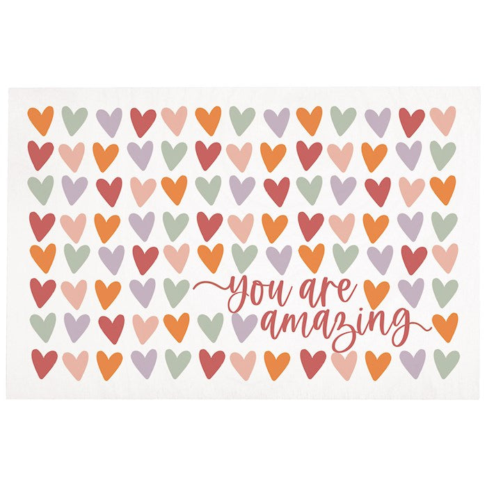 Wooden Postcard-You Are Amazing Hearts (4" X 6")
