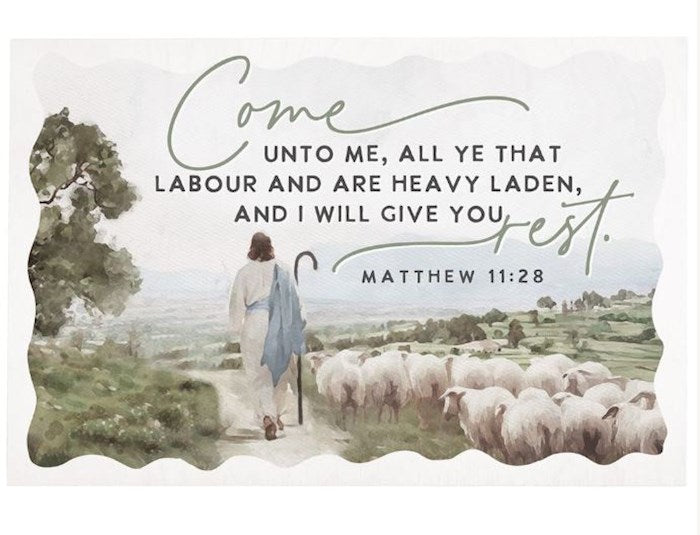 Wooden Postcard-Come Rest Shepherd (4" X 6")