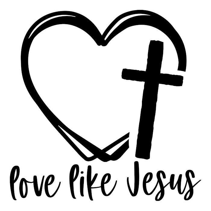 Vinyl Decal-Love Like Jesus (5" X 5")