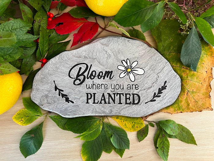 Garden Stone-Bloom Where You Are