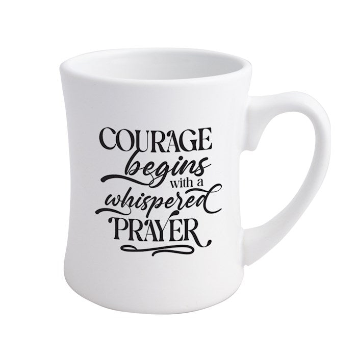 Mug-Designer Coffeehouse-Courage Begins With (19 Oz)