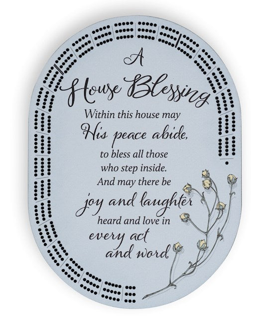 Cribbage Board-A House Blessing (8" x 11")