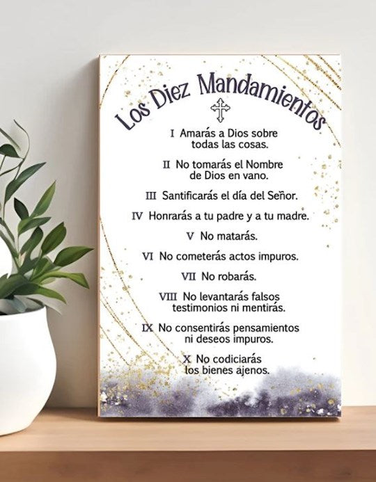 Spanish Plaque-The Ten (Los Diez) (4" x 6")