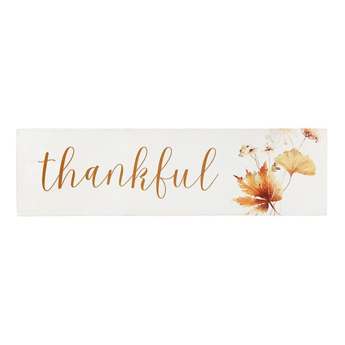 Stick Sign-Thankful (7" x 2")