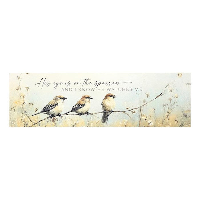 Stick Sign-Eye On Sparrow(10" x 3")