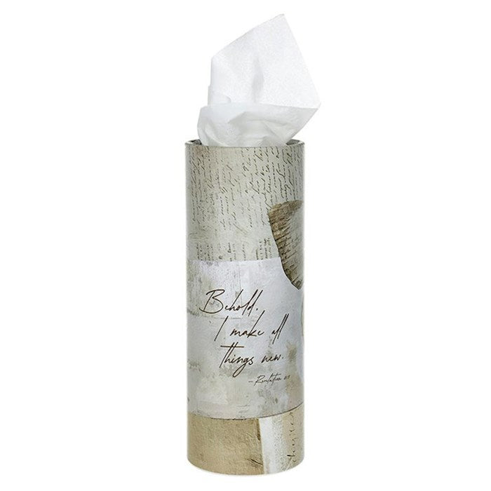 Travel Tissues-Behold I Make All Things New-6" Tube