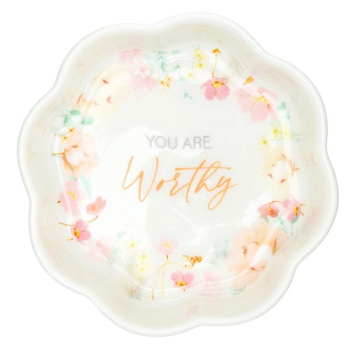 Trinket Tray -You Are Worthy (4" Square)