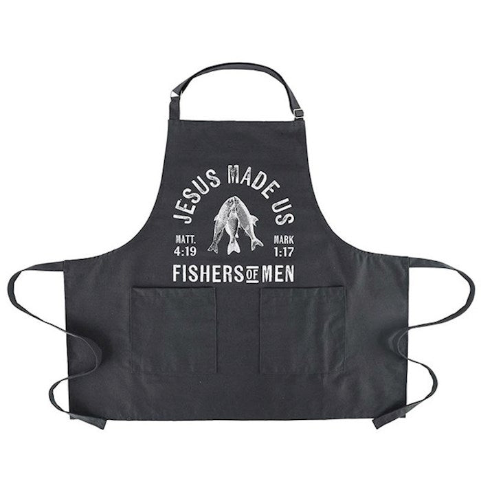 Apron-Jesus Made Us Fishers Of Men (31.5" x 28")