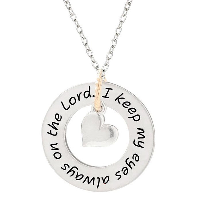 Necklace-I Keep My Eyes Always On The Lord (Isaiah 41:10)